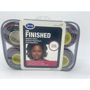 Goody Magnetic Hair Rollers So Finished Volume 36 Pcs NEW 2006 45639 NOS Curlers
